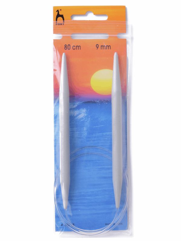 Pony Circular Knitting Needles Metal Round 40cm 60cm 80cm 100cm All Size Length - Picture 74 of 76