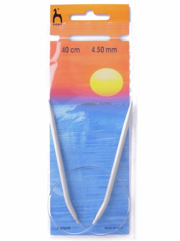Pony Circular Knitting Needles Metal Round 40cm 60cm 80cm 100cm All Size Length - Picture 45 of 76