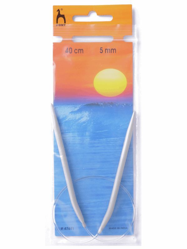 Pony Circular Knitting Needles Metal Round 40cm 60cm 80cm 100cm All Size Length - Picture 49 of 76