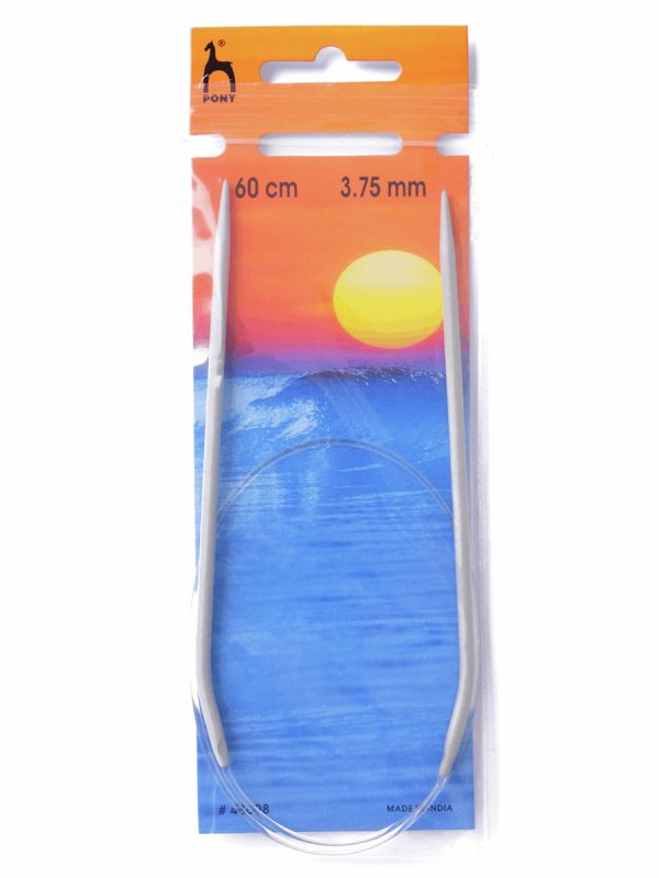 Pony Circular Knitting Needles Metal Round 40cm 60cm 80cm 100cm All Size Length - Picture 39 of 76