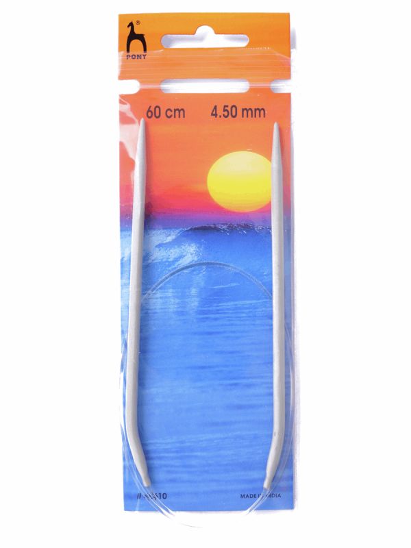 Pony Circular Knitting Needles Metal Round 40cm 60cm 80cm 100cm All Size Length - Picture 47 of 76