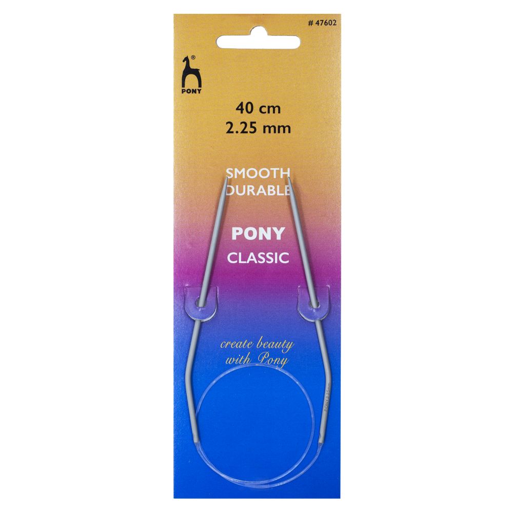 Pony Circular Knitting Needles Metal Round 40cm 60cm 80cm 100cm All Size Length - Picture 11 of 76