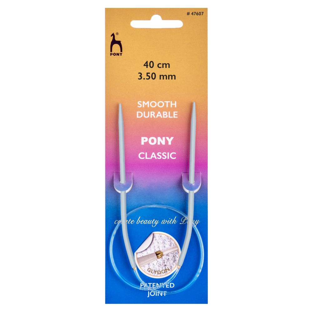 Pony Circular Knitting Needles Metal Round 40cm 60cm 80cm 100cm All Size Length - Picture 33 of 76