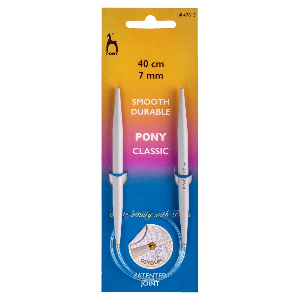 Pony Circular Knitting Needles Metal Round 40cm 60cm 80cm 100cm All Size Length - Picture 65 of 76