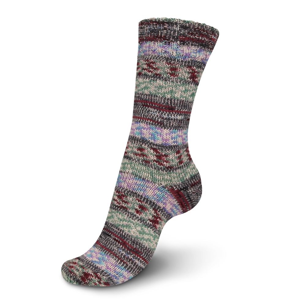 Self-Patterning Multicolour Sock Yarn - Regia 4 Ply Color 100g On the Top - Picture 2 of 7
