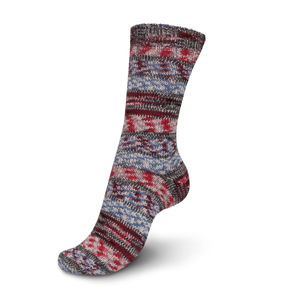 Self-Patterning Multicolour Sock Yarn - Regia 4 Ply Color 100g On the Top - Picture 4 of 7