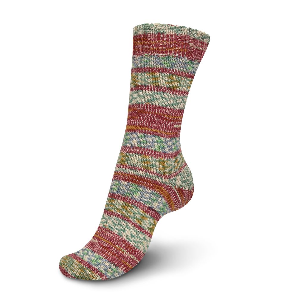 Self-Patterning Multicolour Sock Yarn - Regia 4 Ply Color 100g On the Top - Picture 5 of 7