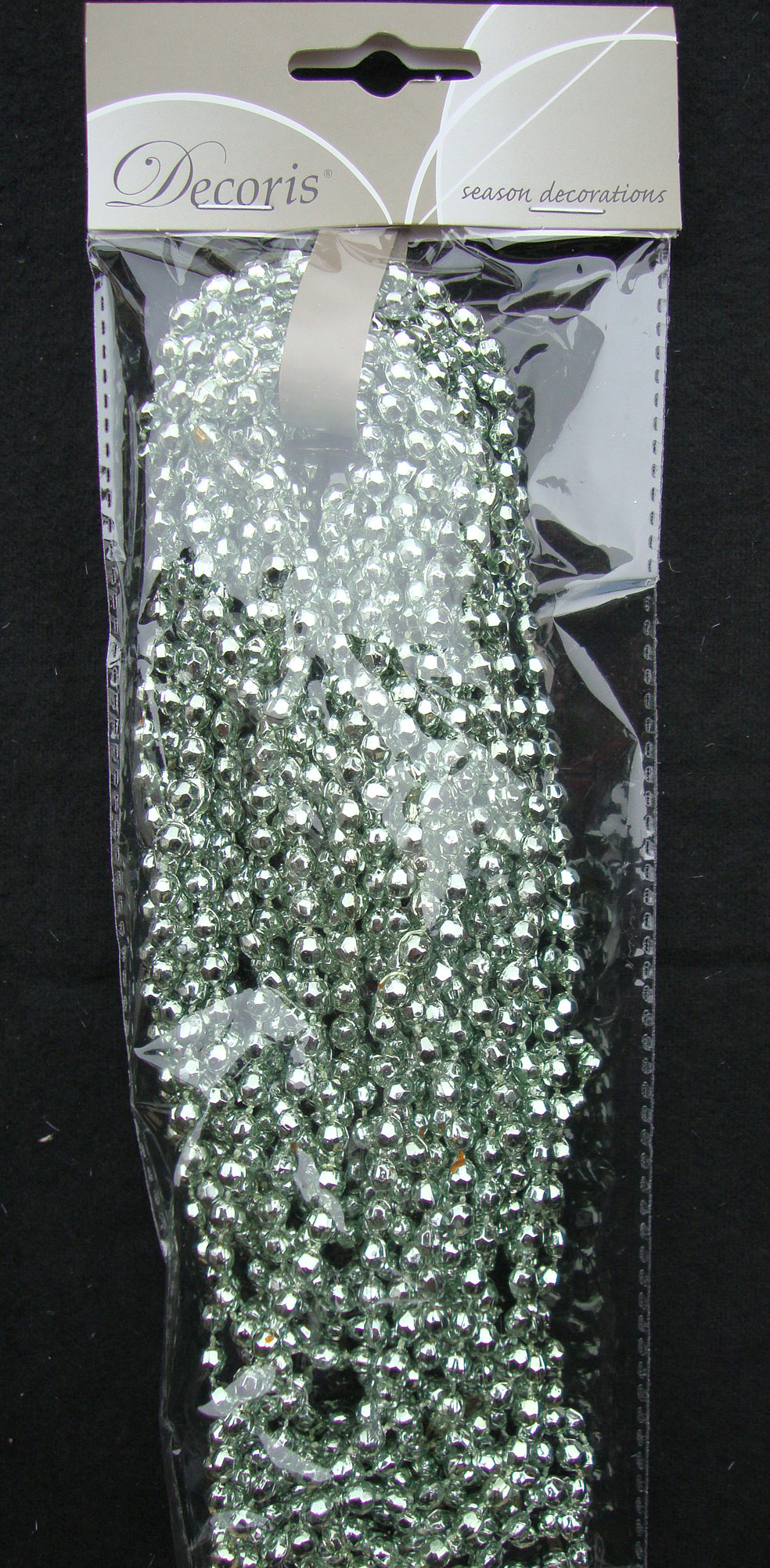 Christmas Beaded Garland Decoration Pale Mint Green 270cm Wedding