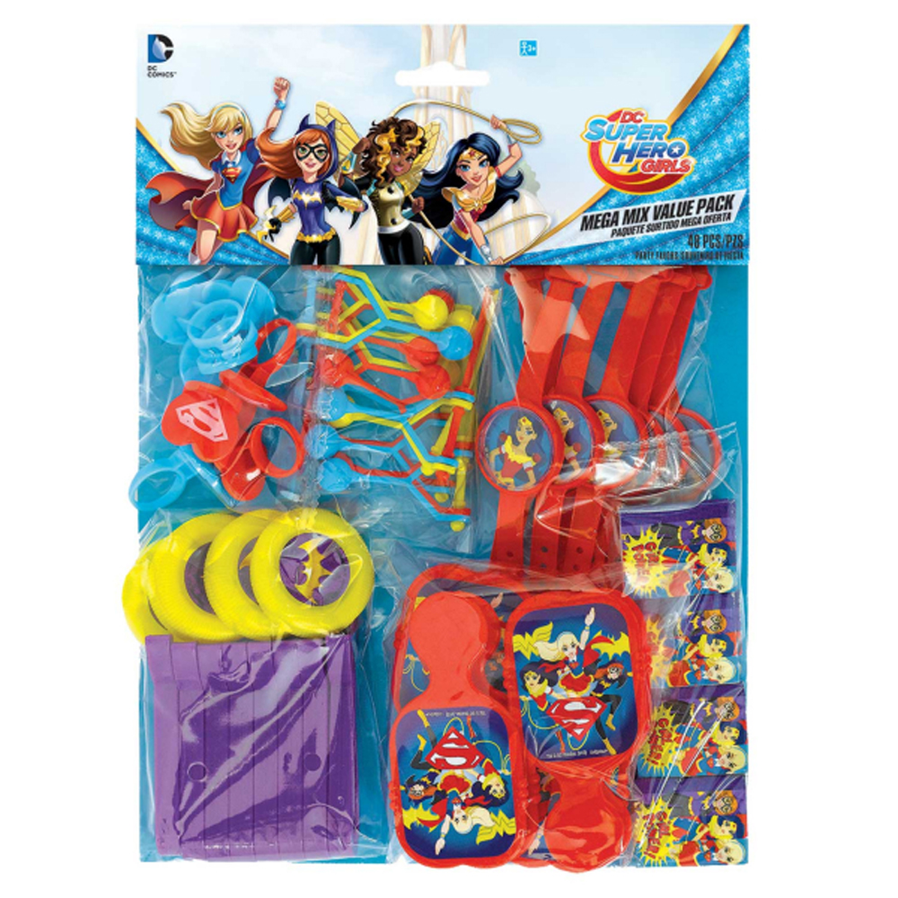 Party Bag Supplies Dc Super Hero Girls 8 Loot Bags Birthday Party