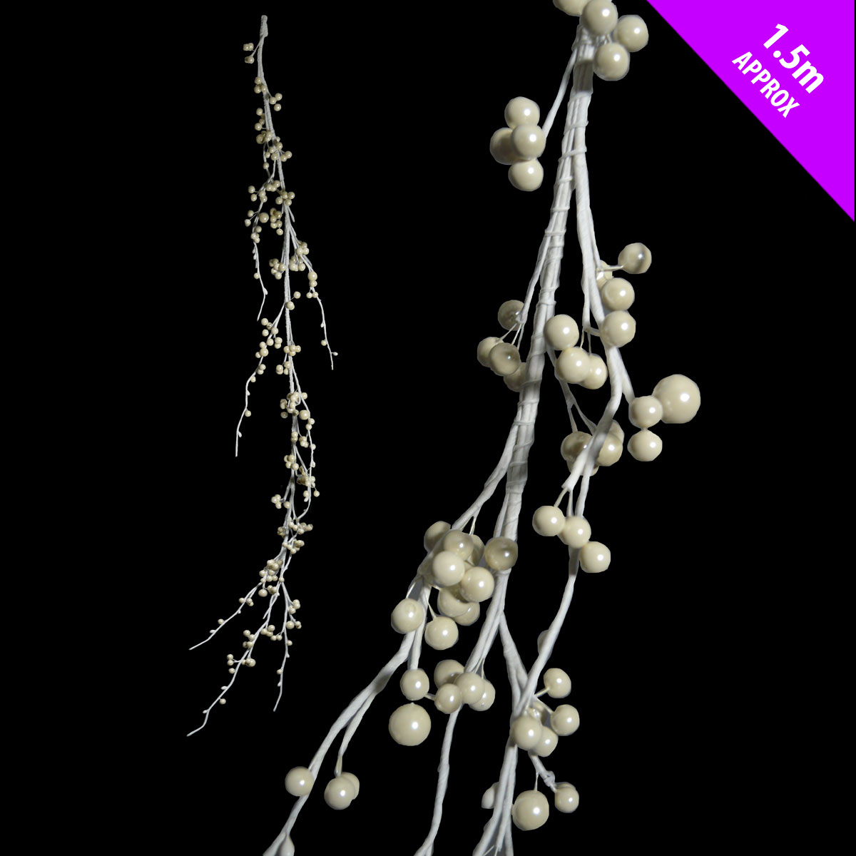 christmas beaded pearl berry wire garland tree decoration christmas beaded pearl berry wire garland tree decoration