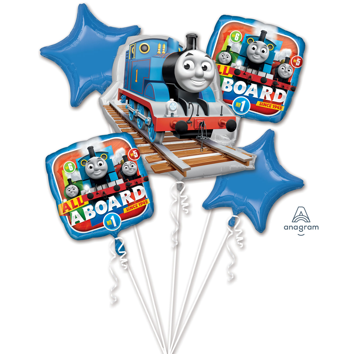 Thomas The Tank Engine Large Balloon Bouquet Thomas Train Party