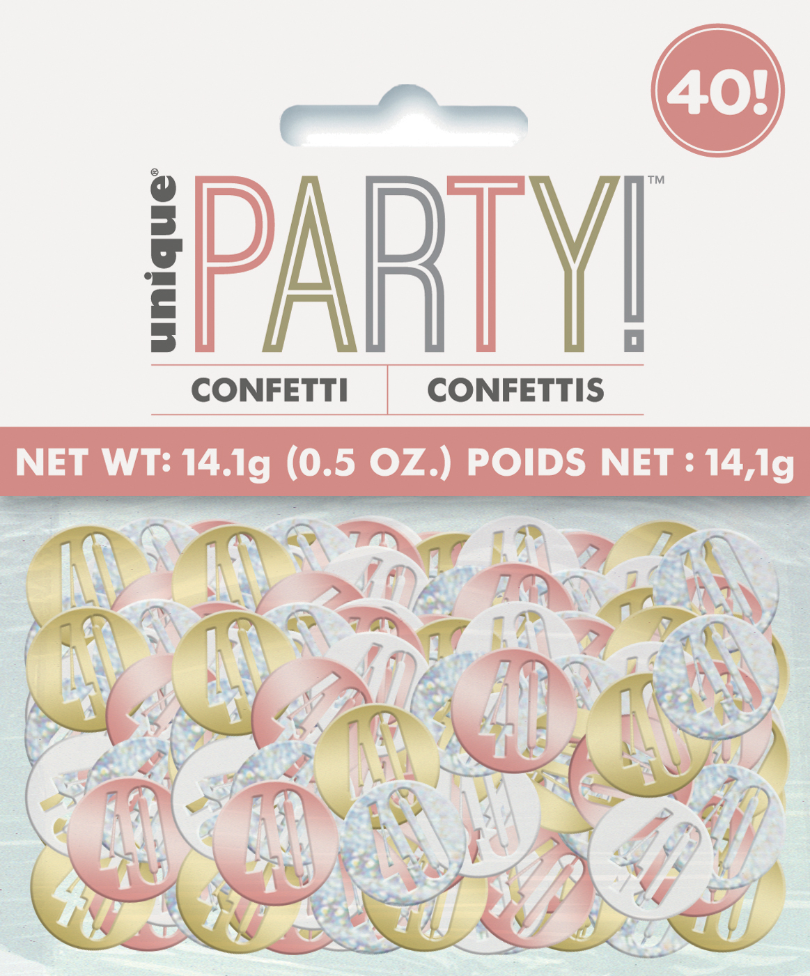 Tableware Rose Gold Table Confetti 40 Birthday Any Age Various Colours