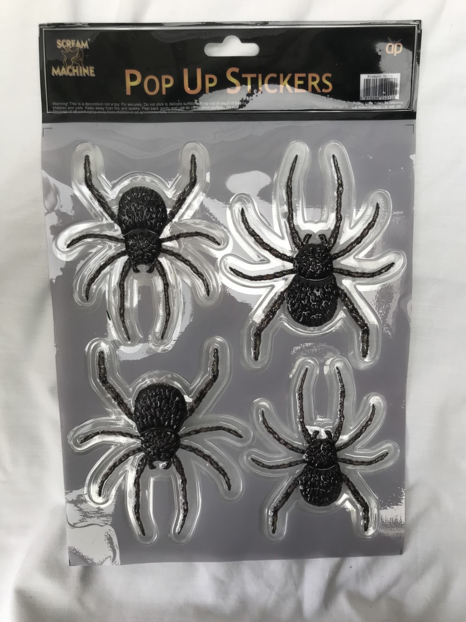 3 50 mm z Befestigen mit Haken 5 oder 10 Spinne Kunststoff schwarz ca