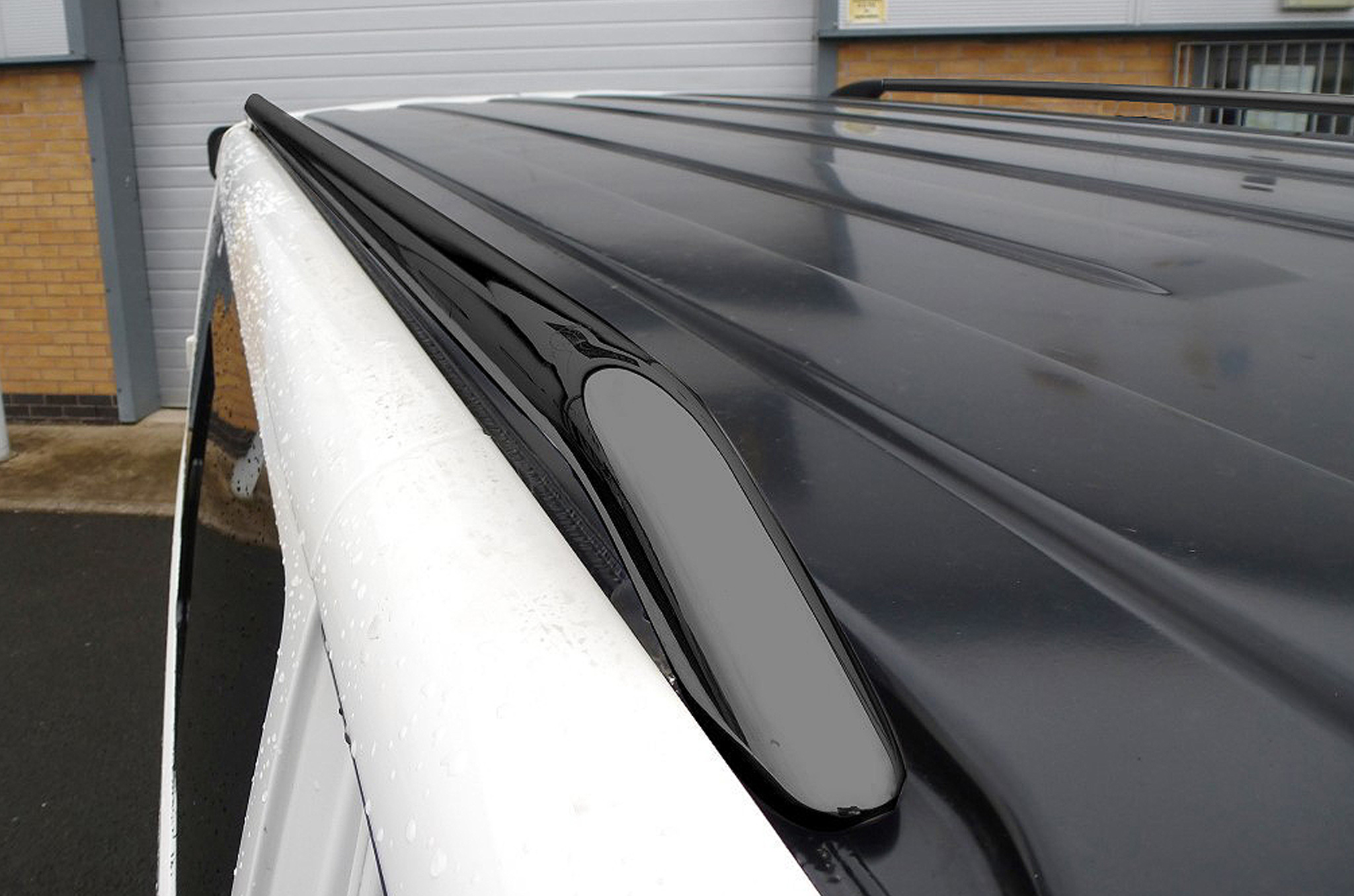 VW T5 T6 LWB Transporter Roof Rails OE Genuine Style Black Roof Bars ...