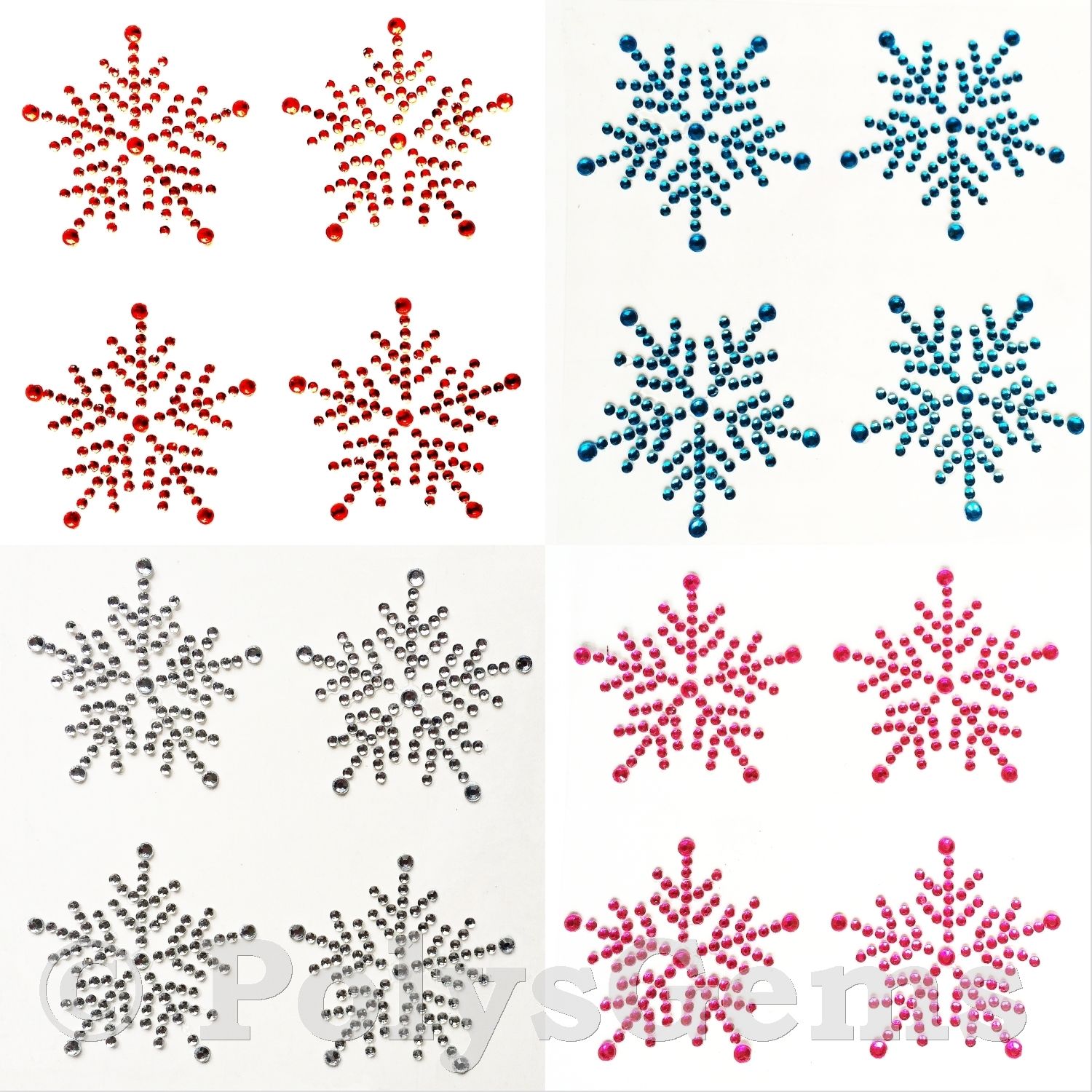 SELF ADHESIVE STICK ON DIAMANTE RHINESTONE GEMS MOSAIC CRAFT DECORATIVE JEWELS - Picture 30 of 40