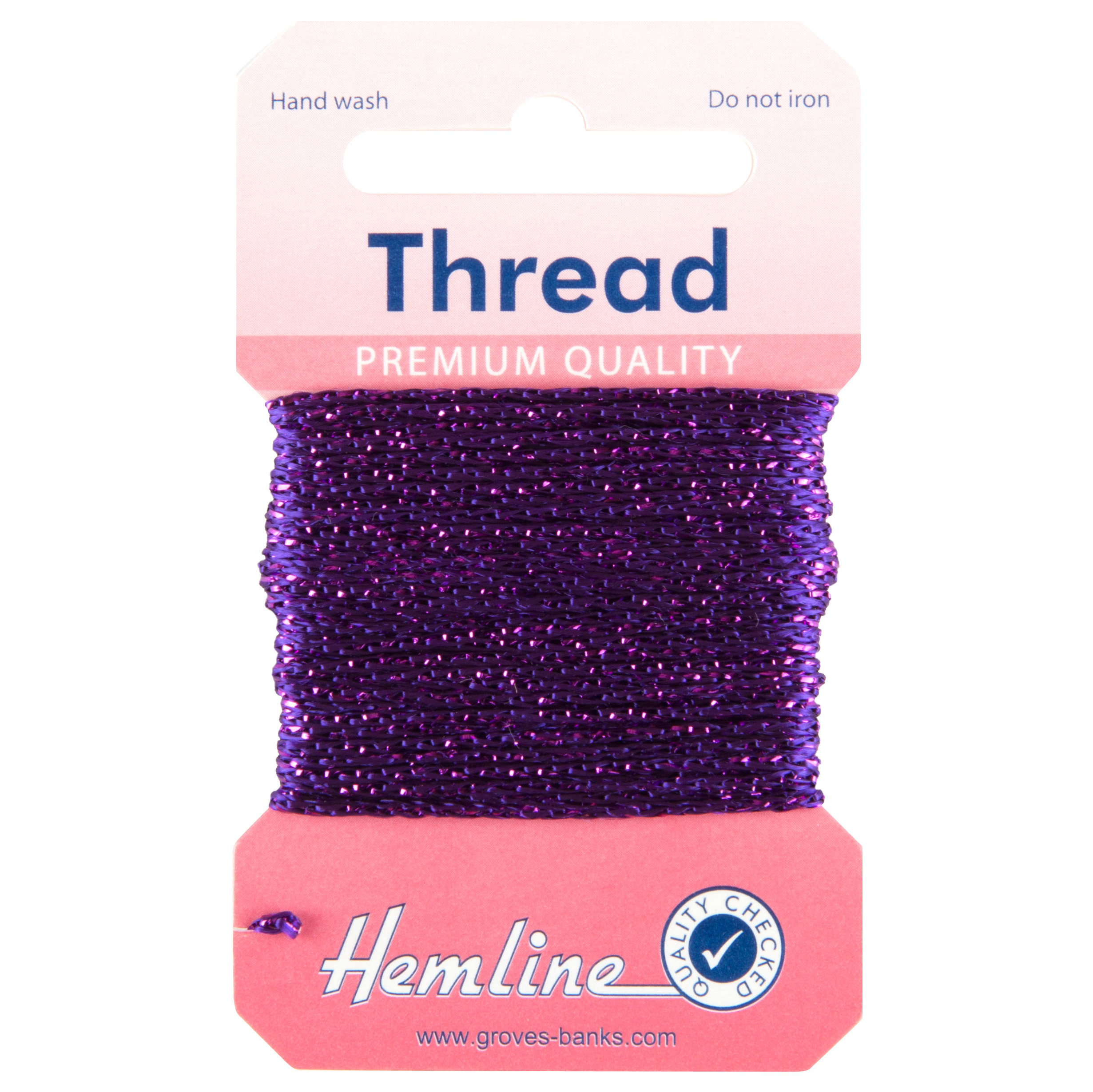 Hemline 10m Glitter Metallic Thread Premium Quality Craft Sewing All