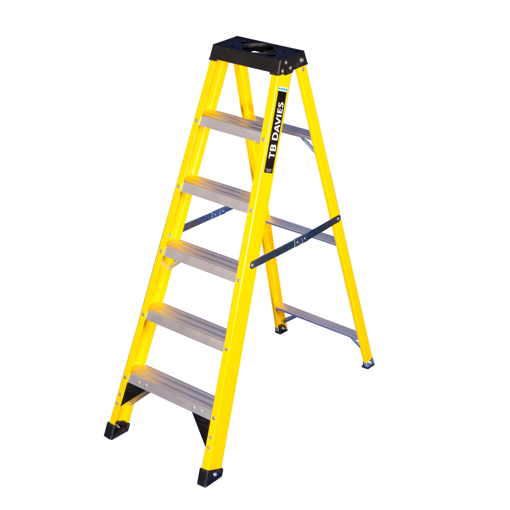 TB Davies Electricians Fibreglass Swingback Step Ladders - 4,5,6,8 & 10 ...