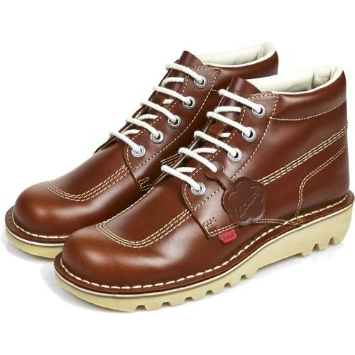 Kickers Kick Hi Goldie Boots In Black | UK - View #4