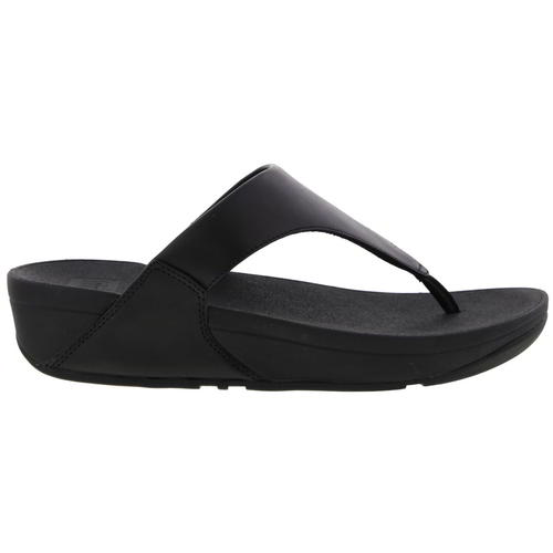 FitFlop Lulu Leather Womens Ladies Black Flip Flop Toe Post Sandals Size  4-8 | eBay UK