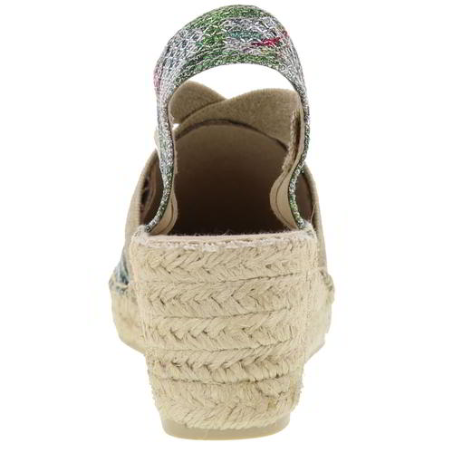 Toni Pons Triton Womens Ladies Wedge Espadrilles Sandals Shoes Silver Size 4-8