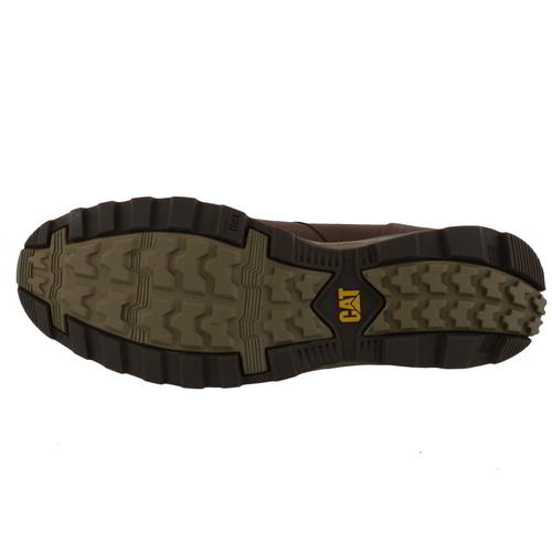 Caterpillar Mens Waterproof Ankle Boots Cat Elude Burentte Brown Wide