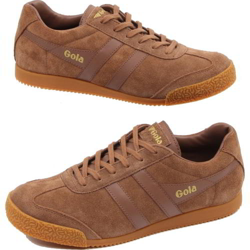 Gola Harrier Suede baskets de décontractée pour hommes en suede marron