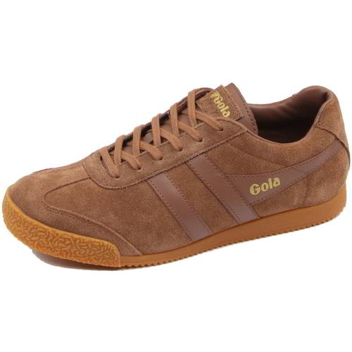 Gola Harrier Classics Mens Brown Tobacco Suede Sneakers