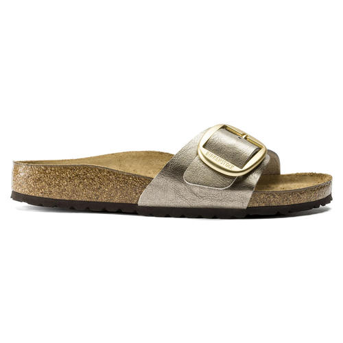 birkenstock big buckle silver