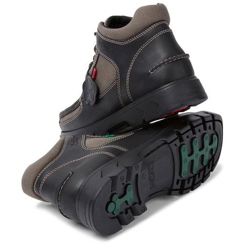 Kickers Lennon Mid Classic Mens Leather Boots Shoes Black Size 6.511