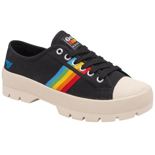 womens black gola trainers