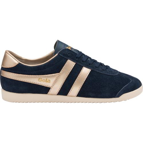 Gola Bullet Flash Womens Ladies Blue Suede Lace Up Trainers Shoes Size 4-8 