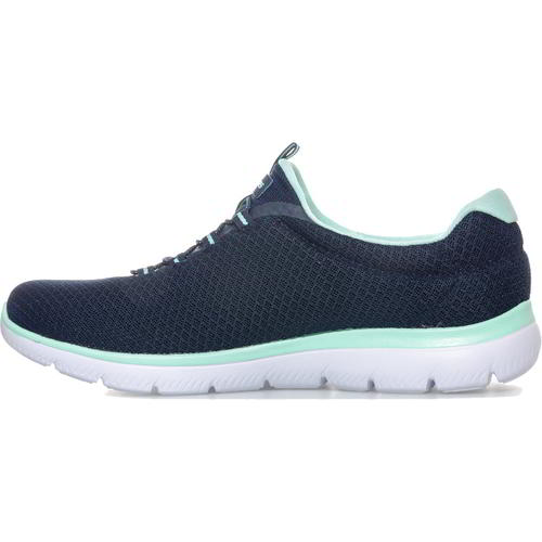 women's blue slip on trainers