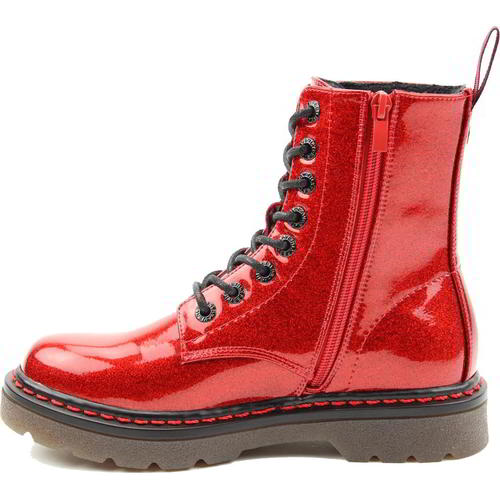 ladies red boots size 8