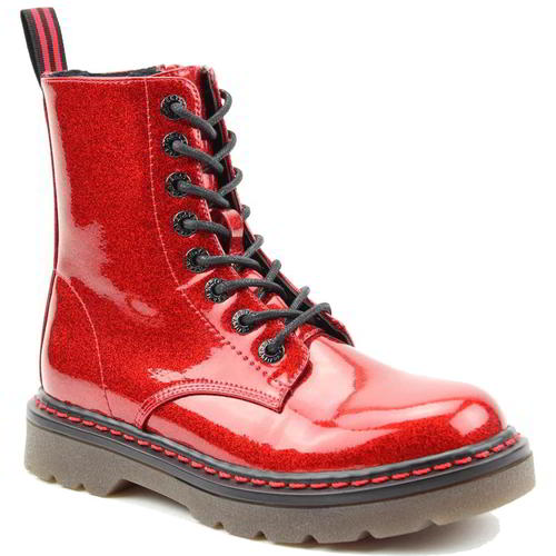 ladies red boots