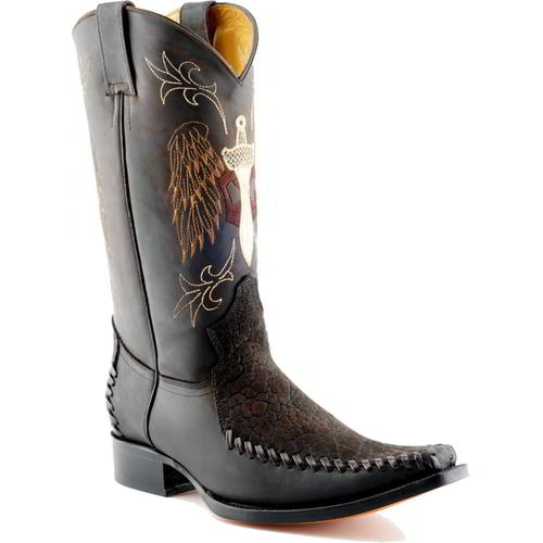 Grinders Kansas Mens Leather High Tall Pointed Western Cowboy Boots Size UK 6-12