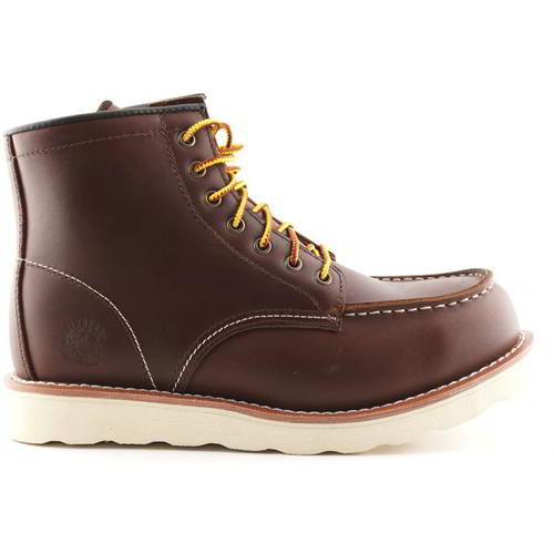 GRINDERS ALPHA MENS Brown Steel Toe Cap Safety Boots Works Boots Size 6