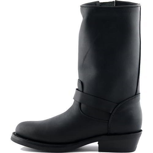 Grinders REBEL Leder Schwarz Unisex Stiefel Glatt Sohle Western