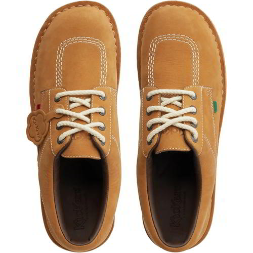 Kickers Kick Lo M Core Mens Light Brown Leather Lace Up Shoes Size UK 8-12 - Picture 11 of 18