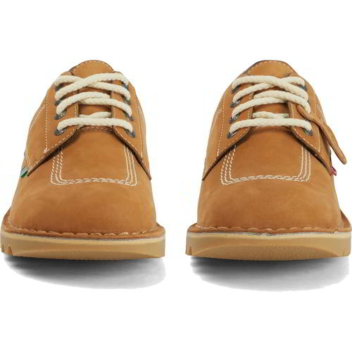 Kickers Kick Lo M Core Mens Light Brown Leather Lace Up Shoes Size UK 8-12 - Picture 12 of 18
