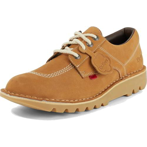 Kickers Kick Lo M Core Mens Light Brown Leather Lace Up Shoes Size UK 8-12 - Picture 15 of 18