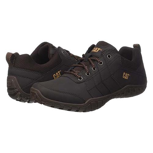 Caterpillar Instruct Mens Cat Coffee Brown Casual Shoes Trainers
