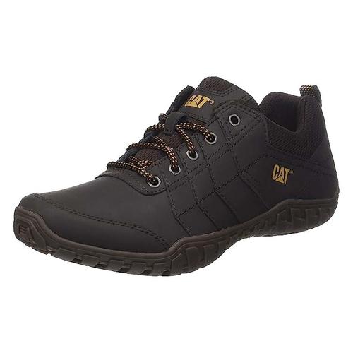 Caterpillar Instruct Mens Cat Coffee Brown Casual Shoes Trainers
