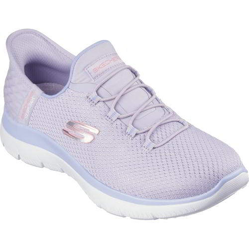 Skechers Slip Ins Summits Diamond Dreams Womens Grey Hands Free Slip On Trainers