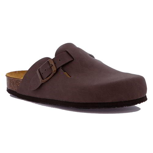 Plakton Gibraltar Womens Ladies Dark Brown Clogs Sandals Work Shoes Size