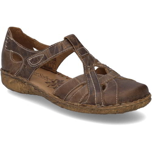 Josef Seibel Rosalie 29 Womens Brown Leather Mary Jane Shoes Sandals Size 4-9