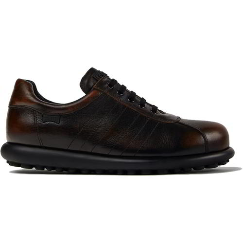 Camper Pelotas Ariel 16002 Mens Black Brown Leather Lace Up Shoes Trainers 