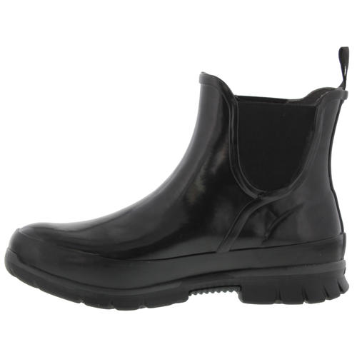 Bogs Auburn Stivaletti Neri Corto Stivali di Gomma Pull On Stivaletti Chelsea Misura 4-8