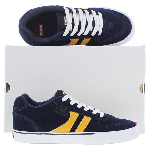 Globe Encore 2 Mens Blue Suede Leather Skate Shoes