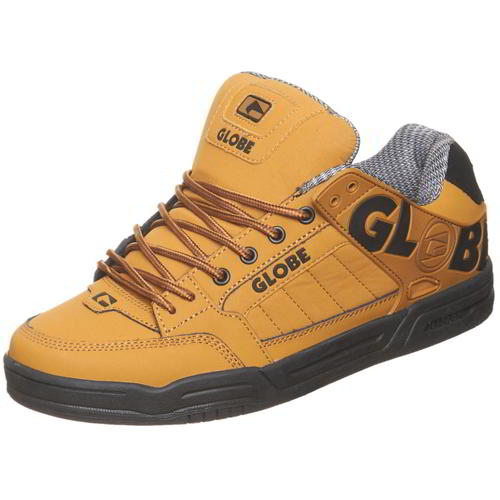 Globe Tilt Mens Wheat Yellow Nubuck Leather Skate Trainers