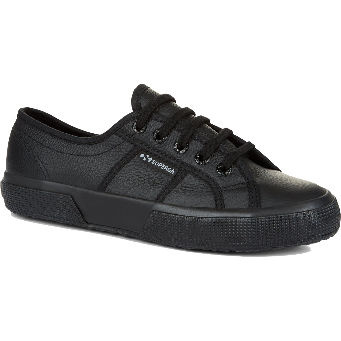 all black leather trainers womens